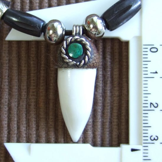 【表示現品】クロコダイルの歯ネックレス - 40087pwb