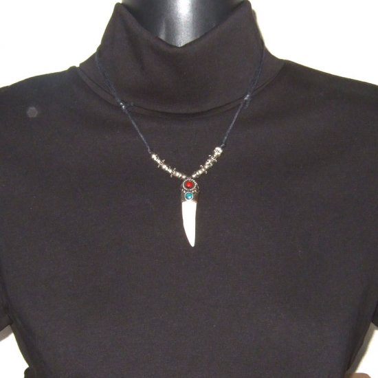 【表示現品】クロコダイルの歯ネックレス - 40111phb