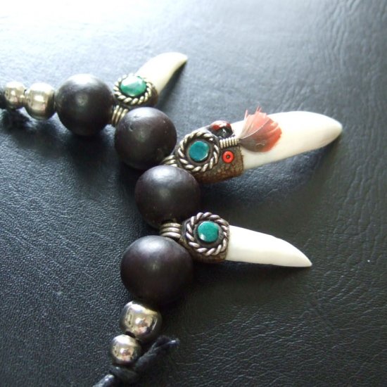 【表示現品】クロコダイルの歯ネックレス - 40117phb