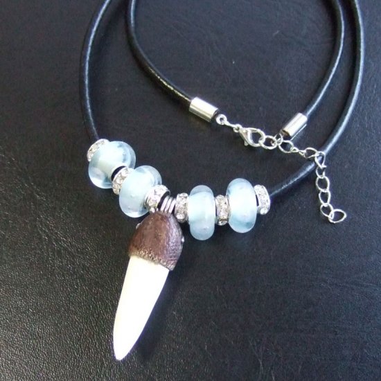 【表示現品】クロコダイルの歯ネックレス - 40176phb