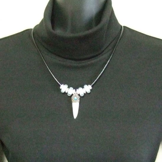 【表示現品】クロコダイルの歯ネックレス - 40176phb