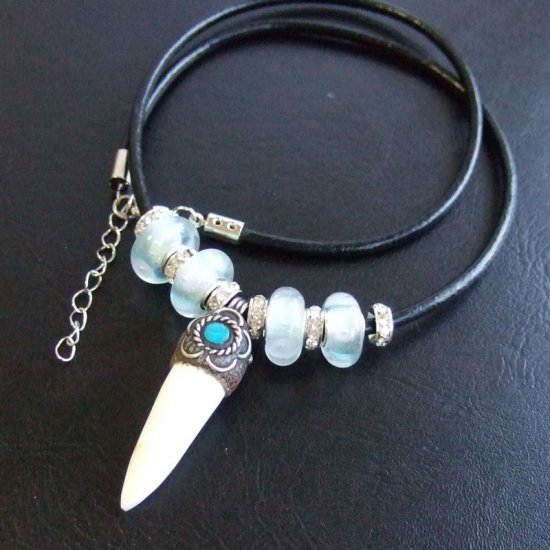 【表示現品】クロコダイルの歯ネックレス - 40176phb