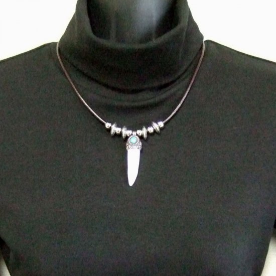 【表示現品】クロコダイルの歯ネックレス - 40178phb