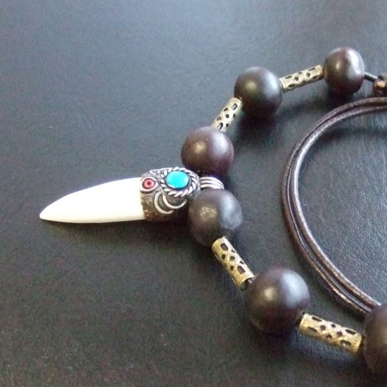 【表示現品】クロコダイルの歯ネックレス - 40180phb