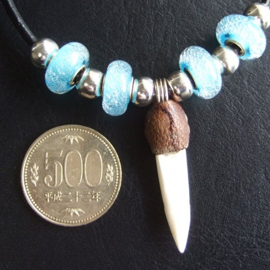 【表示現品】クロコダイルの歯ネックレス - 40210phb