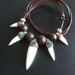 【表示現品】クロコダイルネックレス - 40247phb