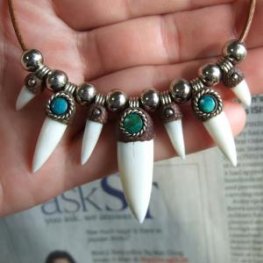 【表示現品】クロコダイルネックレス - 40252phb  【表示現品】クロコダイルネックレス - 40252phb