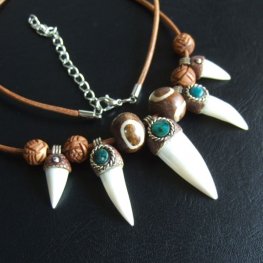 【表示現品】クロコダイルネックレス - 40257phb