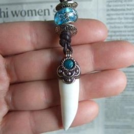 【表示現品】クロコダイルの歯ネックレス - 40258phb