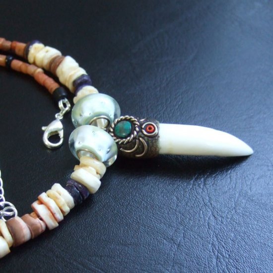 【表示現品】クロコダイルの牙 ペンダント- 40301phb