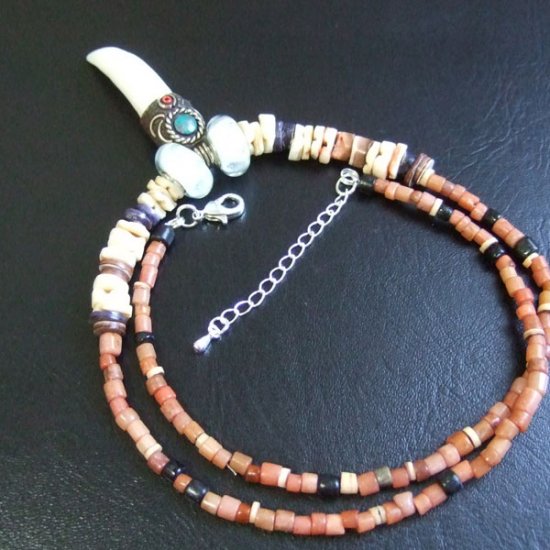 【表示現品】クロコダイルの牙 ペンダント- 40301phb