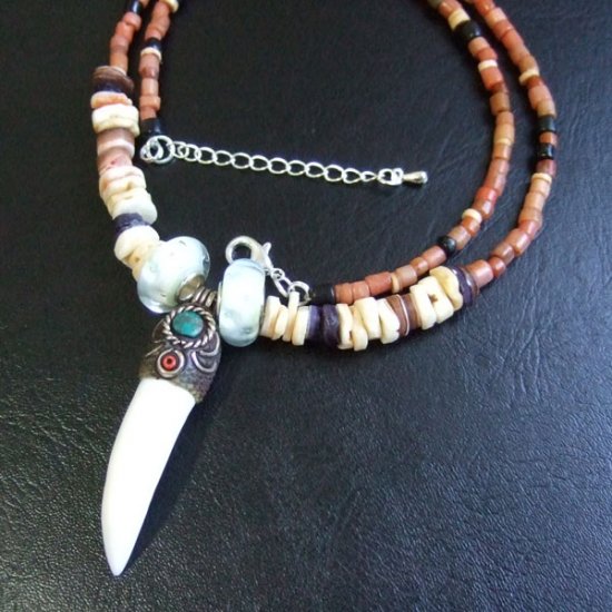 【表示現品】クロコダイルの牙 ペンダント- 40301phb