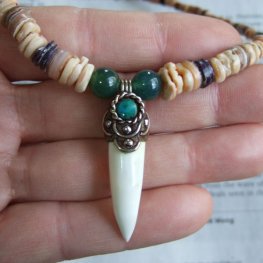 【表示現品】クロコダイルの牙 ペンダント- CTN-14003