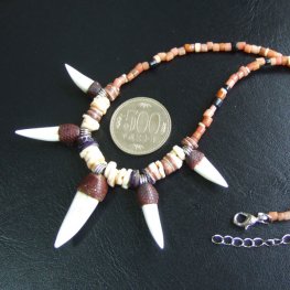 【表示現品】クロコダイルの牙 ペンダント- CTN-14007