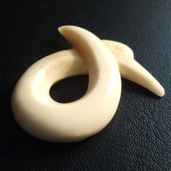 フリーデザインボーンカービングペンダント【真田家紋】 - 16003zhc 《一点もの》