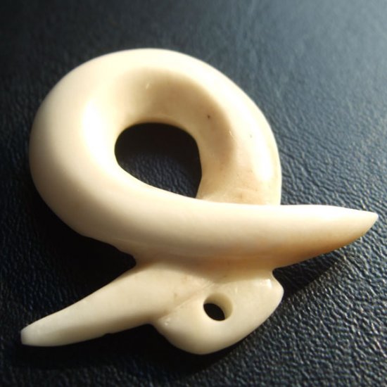 フリーデザインボーンカービングペンダント【真田家紋】 - 16003zhc 《一点もの》