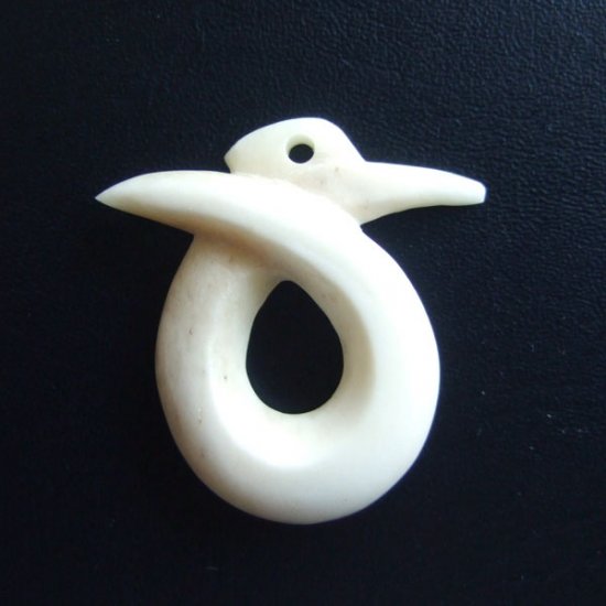 フリーデザインボーンカービングペンダント【真田家紋】 - 16003zhc 《一点もの》