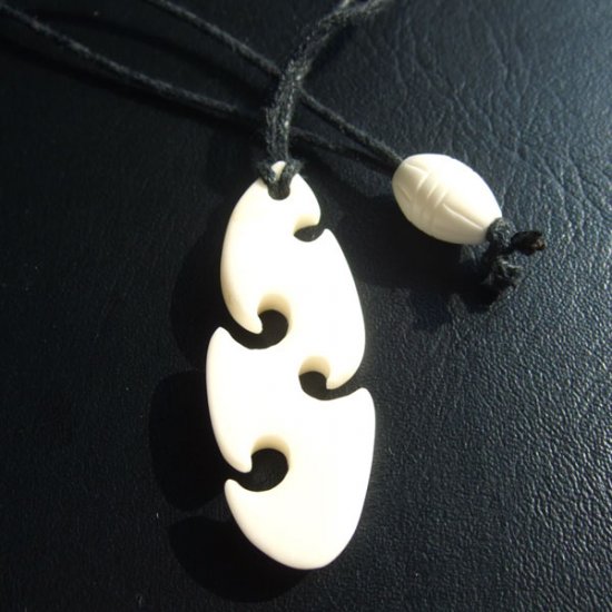 フリーデザインボーンカービングペンダント【サーフボード】 - 16004chd