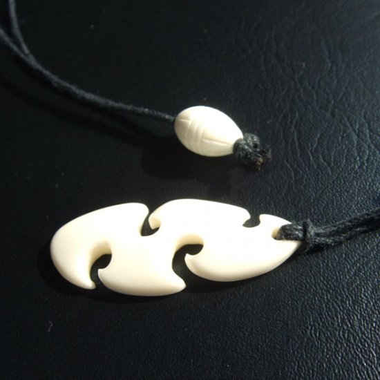 フリーデザインボーンカービングペンダント【サーフボード】 - 16004chd