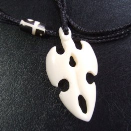 フリーデザインボーンカービングペンダント【オリジナルデザイン】 - 16008chd