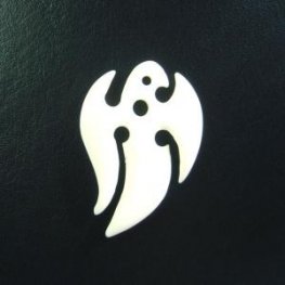 フリーデザインボーンカービングペンダント【はと】 - 16009chd