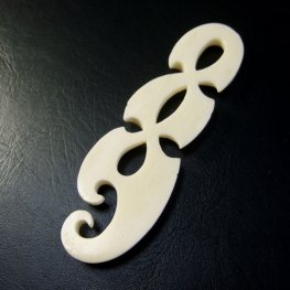 フリーデザインボーンカービングペンダント - 16020apc