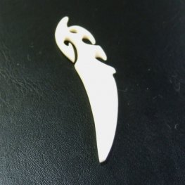 フリーデザインボーンカービングペンダント - 16041zhb 《一点もの》