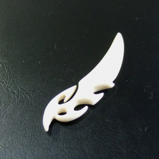 フリーデザインボーンカービングペンダント - 16041zhb 《一点もの》