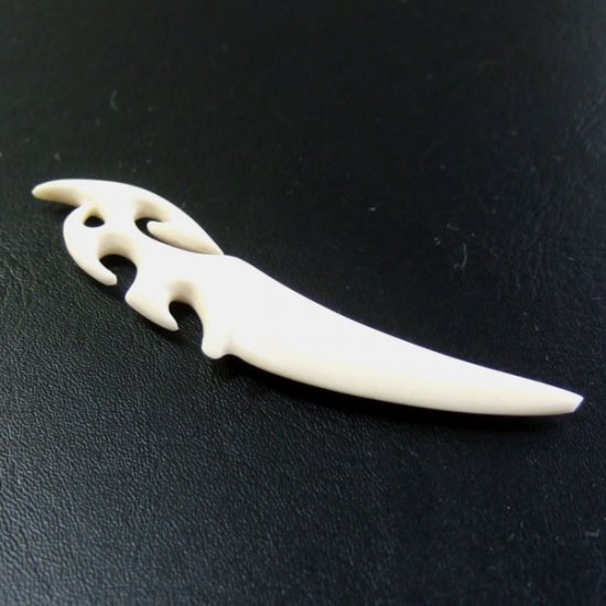 フリーデザインボーンカービングペンダント - 16041zhb 《一点もの》