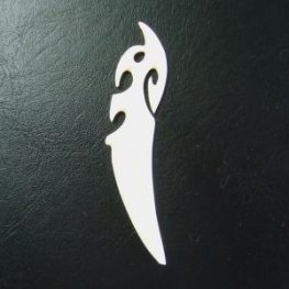 フリーデザインボーンカービングペンダント - 16041zhb 《一点もの》