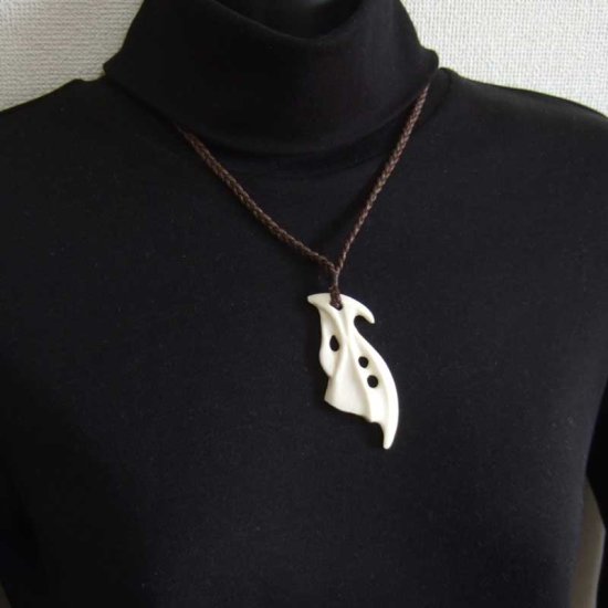 【表示現品】デザインボーンカービングペンダント - BTC-30073