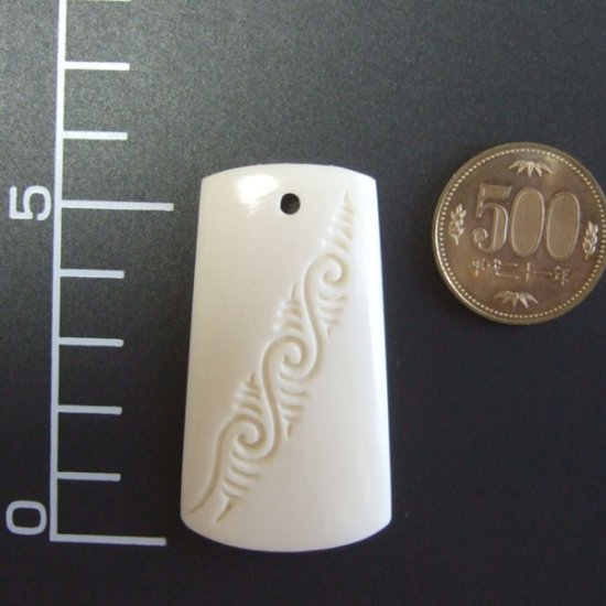 ボーンカービングペンダント【Toki】 - 19004apc