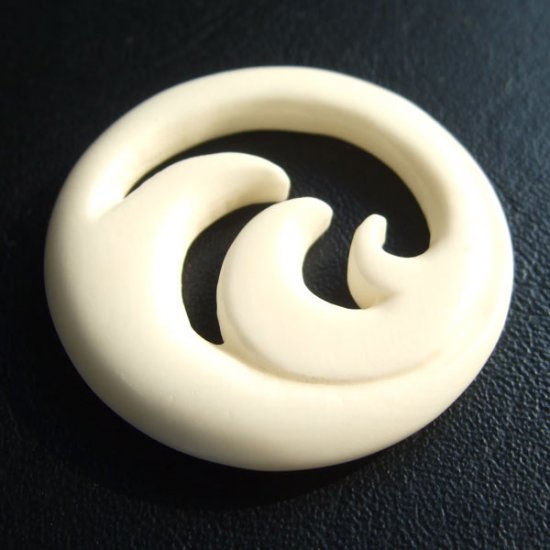 ボーンカービングペンダント【スパイラル】 - 03015chd