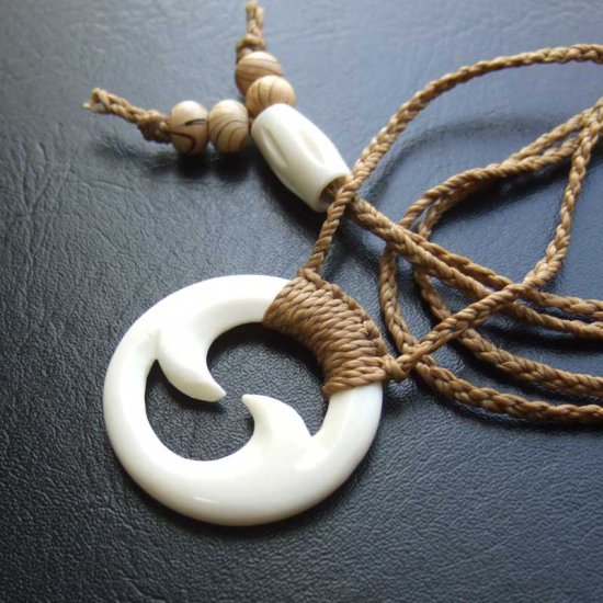 【表示現品】ボーンカービングペンダント【スパイラル】 - BTC-30053