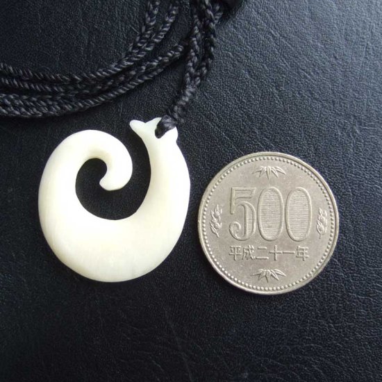 ボーンカービングペンダント【スパイラル】 - BTC-30080