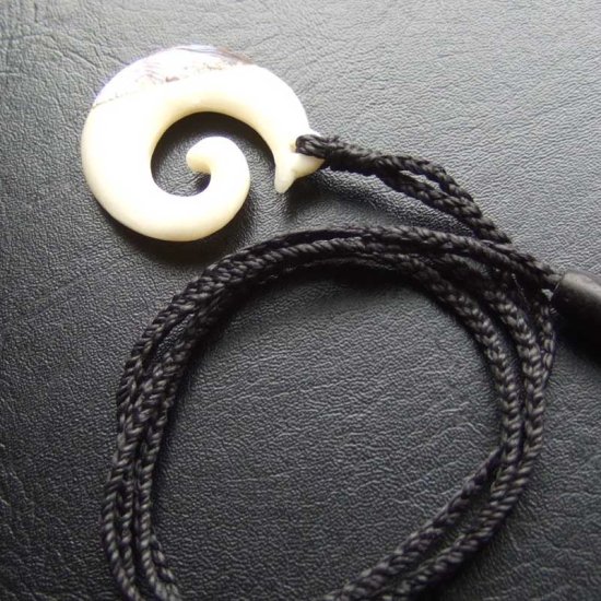 ボーンカービングペンダント【スパイラル】 - BTC-30080