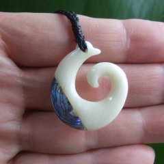 ボーンカービングペンダント【スパイラル】 - BTC-30080