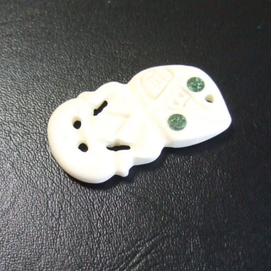 ボーンカービングペンダント【Tiki】 - 11009chd