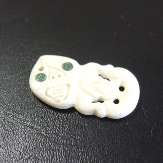 ボーンカービングペンダント【Tiki】 - 11009chd