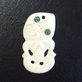 ボーンカービングペンダント【Tiki】 - 11009chd ボーンカービングペンダント【Tiki】 - 11009chd