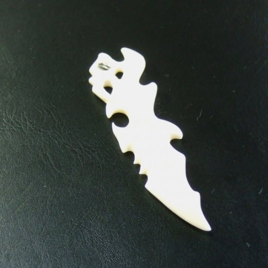 ボーンカービングペンダント【Manaia】 - 11013zhb 《一点もの》