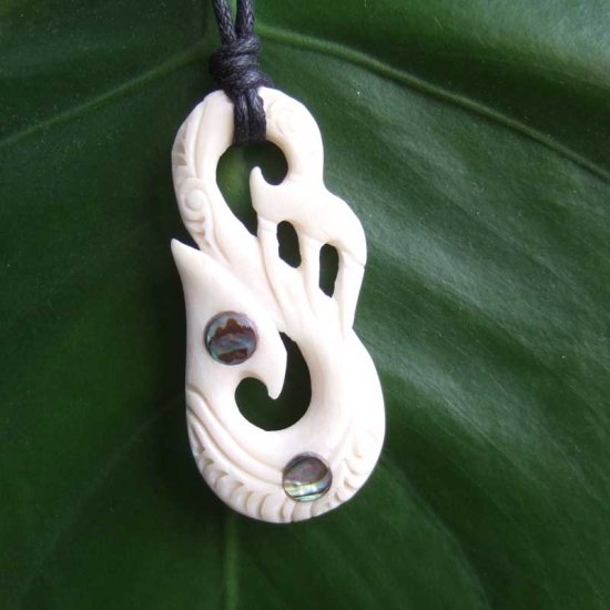 ボーンカービングペンダント【Manaia】 - BTC-30050