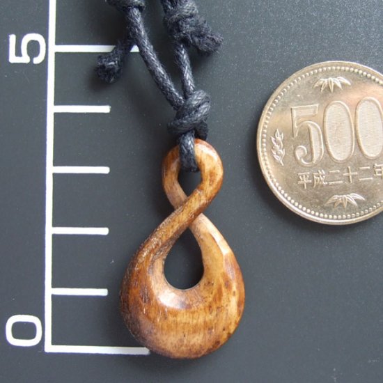 ステイン ボーンカービングペンダント【ツイスト】 - 10007chd