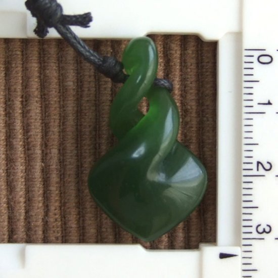 【表示現品】グリーンストーンペンダント【ダブルツイスト】 - 10029chc 《一点もの》