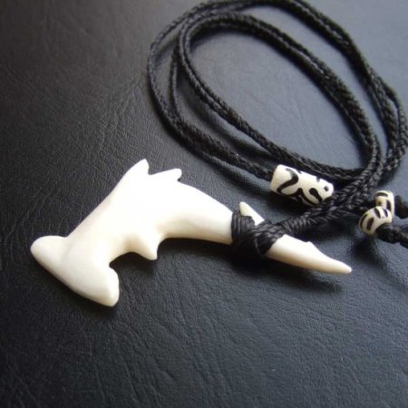 ボーンカービングペンダント【ハンマーヘッド】 - BTC-30046《一点もの》