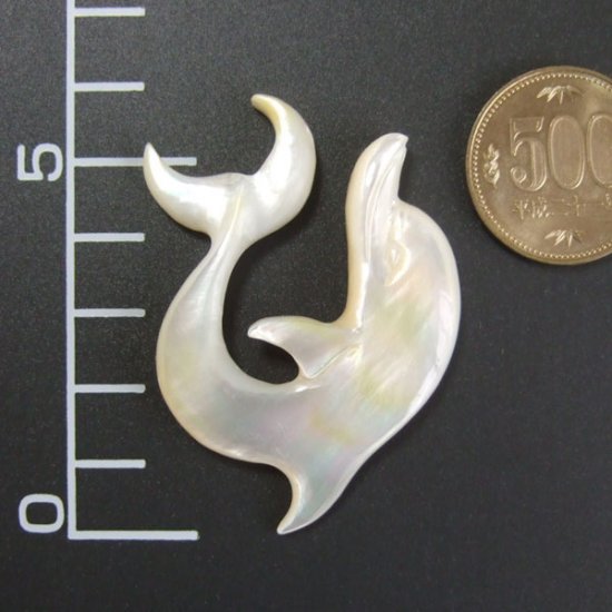 カービングペンダント【イルカ】 - 14040apc