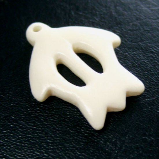 ボーンカービングペンダント【海ガメ】 - 14050chd