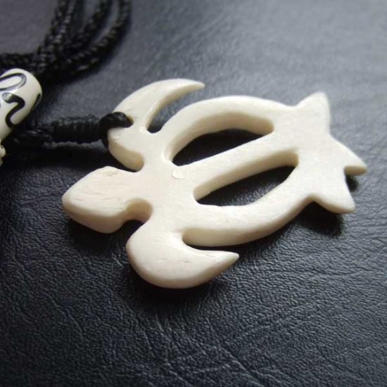 ボーンカービングペンダント【海ガメ】 - BCT-30017