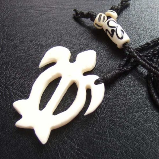 ボーンカービングペンダント【海ガメ】 - BCT-30017