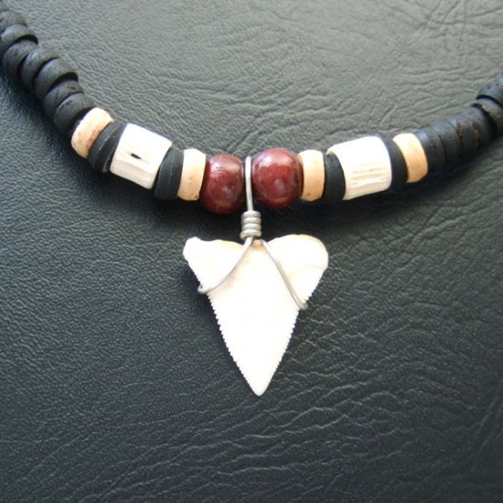 オオメジロザメ（ Bull shark ）の歯チョーカー - 20616zhb